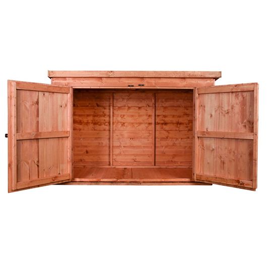 Wooden Pent Bike Shed